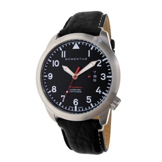 Часы Momentum Flatline Field (сапфировое стекло, кожа) Momentum by St. Moritz Watch Corp