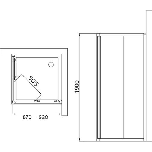 Душевая дверь в нишу Ideal Standard Connect T9806EO 38618136 1