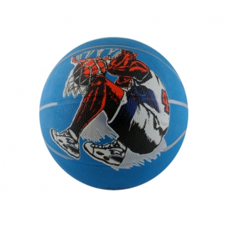 Баскетбольный мяч с изображением игрока, синий, размер 7 Shenzhen Toys