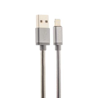 USB дата-кабель Hoco U5 Full-Metal Lightning (1.2 м) Графитовый