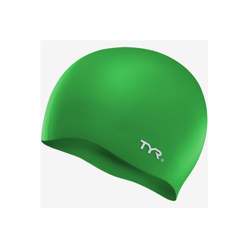 Шапочка для плавания Tyr Wrinkle-free Silicone Cap, силикон, Lcsl/310, зеленый 42456130