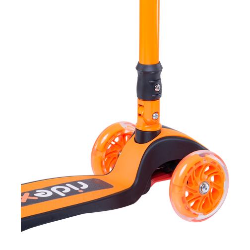 Самокат Ridex 3-колесный 3d Tiny Tot 120/80 мм, оранжевый 42464478 2