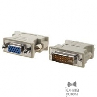 Bion Cable Кабель Переходник DVI-A male to VGA 15-pin HD (3 rows) female БионBNA-DVI-VGA