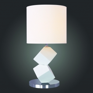 Настольная лампа St Luce Хром, Белый/Белый E27 1*60W (из 2-х коробок)
