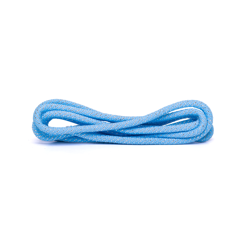 Скакалка для для художественной гимнастики Amely Rgj-304, 3м, голубой/серебряный, с люрексом 42219721 3