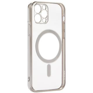 Чехол-накладка силиконовая J-case Magsafe Series для iPhone 12 Pro (6.1") Серебристый