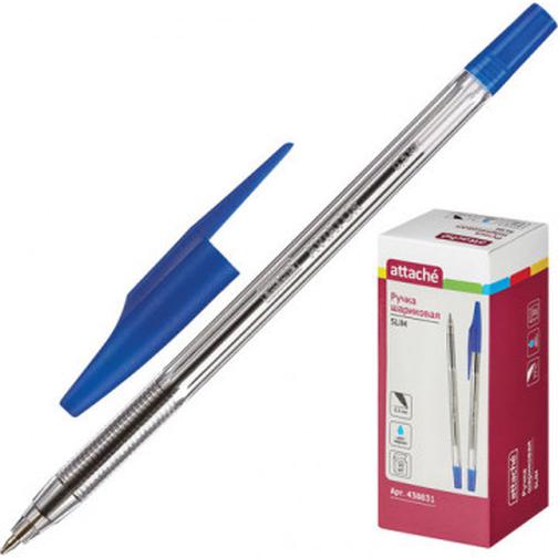 Ручка шариковая Attache Slim синяя,0,5мм 37874173 2