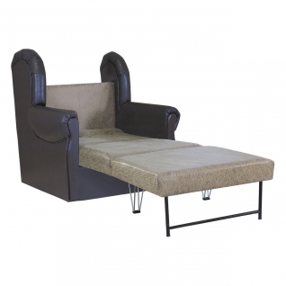 Кресло-кровать Шарм-Дизайн Классика В замша коричневый