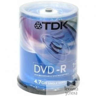 Tdk TDK Диски DVD-R, 4.7Gb 16х, 100шт, Cake Box