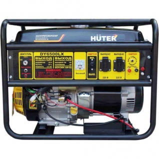 Бензиновый генератор Huter DY6500LX с аккумулятором Huter