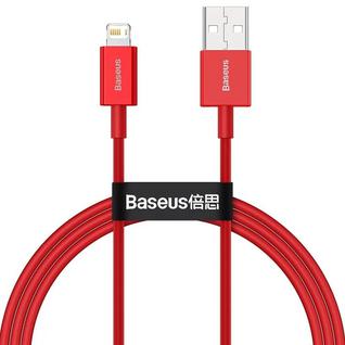 USB дата-кабель Baseus Superior Series Fast Charging Data Cable Lightning 2.4A (CALYS-A09) 1.0м Красный