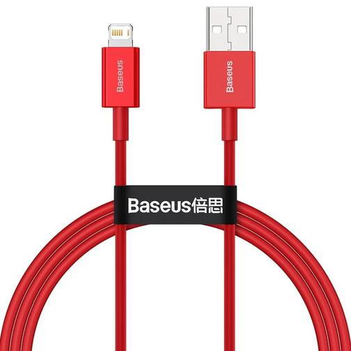 USB дата-кабель Baseus Superior Series Fast Charging Data Cable Lightning 2.4A (CALYS-A09) 1.0м Красный 42896217