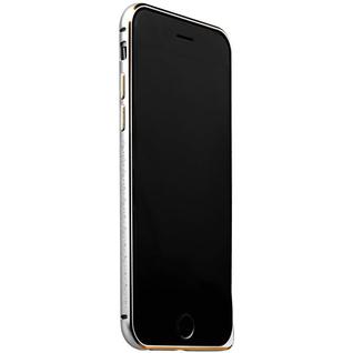 Бампер металлический iBacks Arc-shaped Damascus Aluminium Bumper for iPhone 6s/ 6 (4.7) - gold edge (ip60011) Silver Серебро