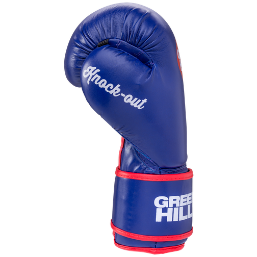 Перчатки боксерские Green Hill Knockout Bgk-2266, 12 Oz, к/з, синий 42300540 2