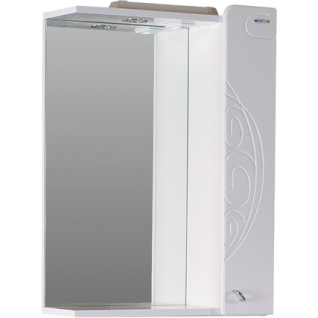 Зеркало-шкаф Aqualife Наварра 50 белый со светильником Aqualife