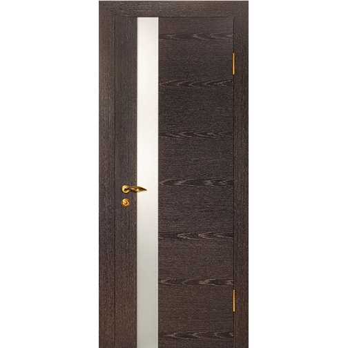 Дверное полотно МариаМ Дуэт ПУ лак остекленное 600-900 мм Черный абрикос 6582968 1