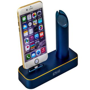 Док-станция COTEetCI Base1 Charging Cradle для Apple Watch & iPhone X/ 8 Plus/ 8/ SE/ iPod stand CS2045-BKG Blue - Темно-синия