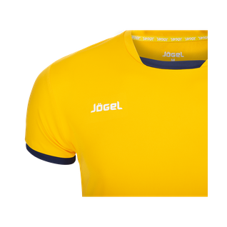 Футболка волейбольная Jögel Jvt-1030-049 желтый/темно-синий, детская размер YL