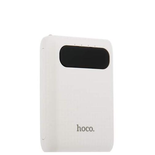 Аккумулятор внешний универсальный Hoco B20-10000 mAh Mige Power Bank (2USB: 5V-2.1A) White Белый 42532593