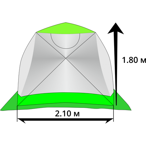 Зимняя палатка Лотос Куб 3 Компакт Термо (+ Дарим комплект ввертышей для палаки.) Lotos 42323818 3