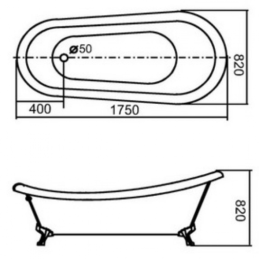 Акриловая ванна Gemy (G9030 C) 6814417 2