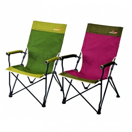 Кресло складное Kovea Lay Back Chair, зеленый/бордо (KM8CH0101) 1391191