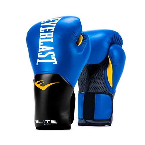 Перчатки боксерские Everlast Elite Prostyle P00001242, 12oz, к/з, синий 42219691