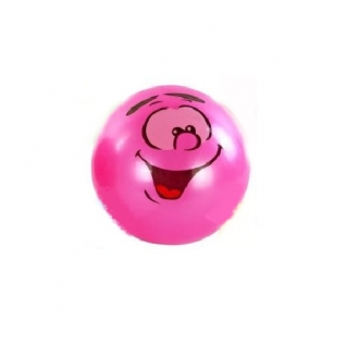 Детский мяч "Смайлики", розовый, 23 см Shantou