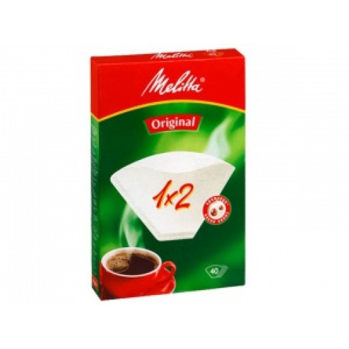 Фильтры бумажные Melitta для заваривания кофе 1х2/40 шт.,белые (0100001) 5793010