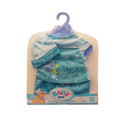 Набор одежды для кукол Baby Love, пижама и шапочка Shantou 37720022