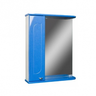 Зеркало-шкаф Домино Радуга синий металлик 60 айсберг левый Домино