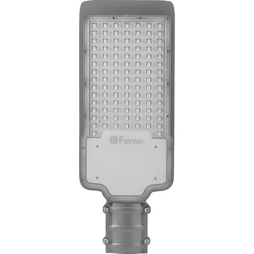 Светодиодный уличный консольный светильник Feron SP2922 50W 6400K AC100-265V, серый 38101459