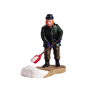 LEMAX Сувенир фигурка Уборка снега