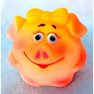 Резиновая игрушка "Свинка-мяч", 8 см ЗАО ПКФ "Игрушки"