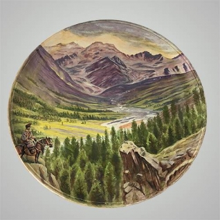 Декоративная тарелка на стену "Всадник"