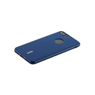 Чехол-накладка силиконовый Cherry матовый 0.4mm & пленка для iPhone 8 Plus/ 7 Plus (5.5") Синий