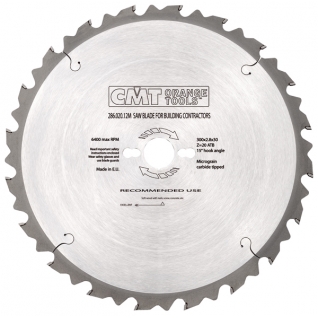 Пильный диск CMT строительные для пиления древесины с гвоздями 400x30x3,2/2,2 15° 5° ATB Z=28 286.028.16M