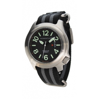 Часы Momentum Steelix (нато полосатый, сапфир) Momentum by St. Moritz Watch Corp