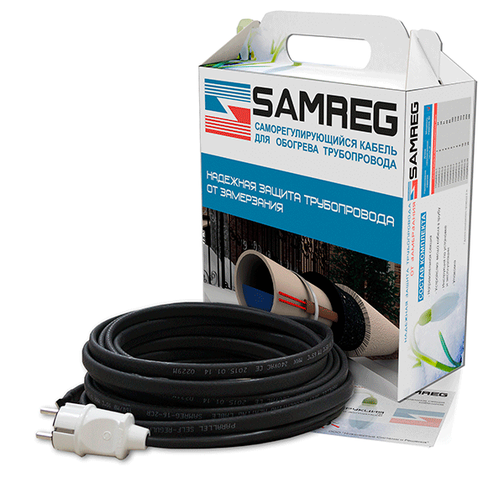 Комплект кабеля Samreg 30-2CR (16м) 30Вт с UF-защитой для обогрева кровли и труб 42675427