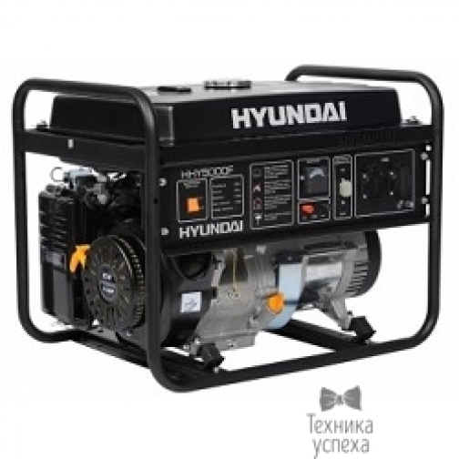Hyundai HYUNDAI HHY 5000F Генератор бензиновый двигатель HYUNDAI IC340,4-х такт, 11 л.с., 340 см3, max 4,4 кВт/nom 4,0кВт, 230В/50Гц, запуск ручной, 68,3 кг 5797214