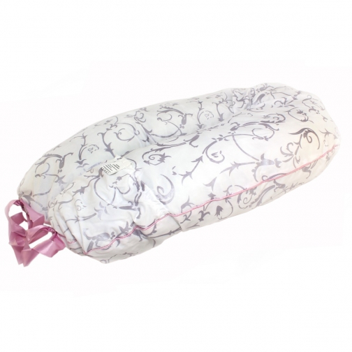 Подушка для беременных и кормящих, бело-розовая Mama's Helper 37713950