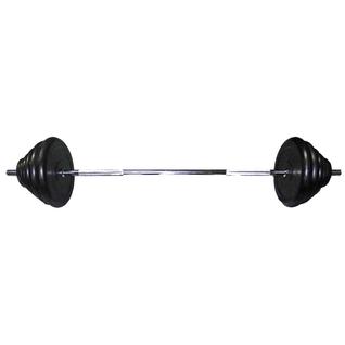 Mb Barbell Штанга олимпийская 200 кг, с обрезиненными дисками Barbell, гриф 2200 мм, диаметр 50 мм