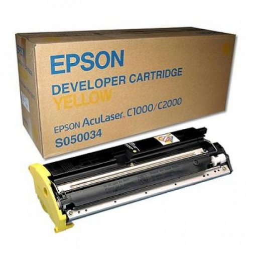 Картридж Epson S050034 для Epson AcuLaser C1000, C2000, C2000PS, оригинальный, (жёлтый, 6000 стр.) 8381-01 850542 1