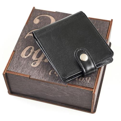 Подарочный набор Мы - 2 половинки...: портмоне комбинированное + коробка из дерева 42783937