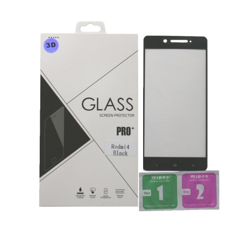 Защитное стекло 3D с рамкой для Xiaomi Redmi 4 pro (черная рамка) IMAK 8944949