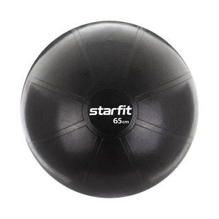 Фитбол Starfit Pro Gb-107, 65 см, 1200 гр, без насоса, чёрный, антивзрыв