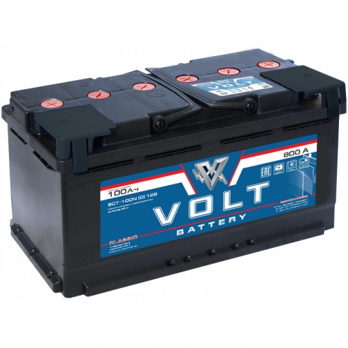 Аккумулятор VOLT Classic 6CT- 100NR 100 Ач (A/h) обратная полярность - VC 1001 VOLT VC6CT- 100NR 6022251