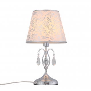 Настольная лампа St Luce Хром, Прозрачный/Белый, Хром E14 1*40W