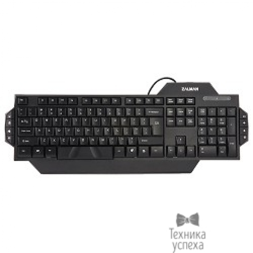 Zalman Zalman ZM-K350M black USB Клавиатура мультимедийная, 8 доп клавиш, лазерное нанесение букв 5808012