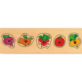 Малая рамка-пазл "Овощи" Wooden Toys